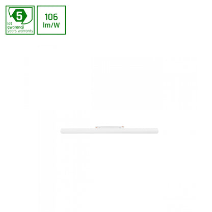 LINE M LED Stromschienenstrahler 48V 17W Warmweiß DALI Dimmbar Weiß