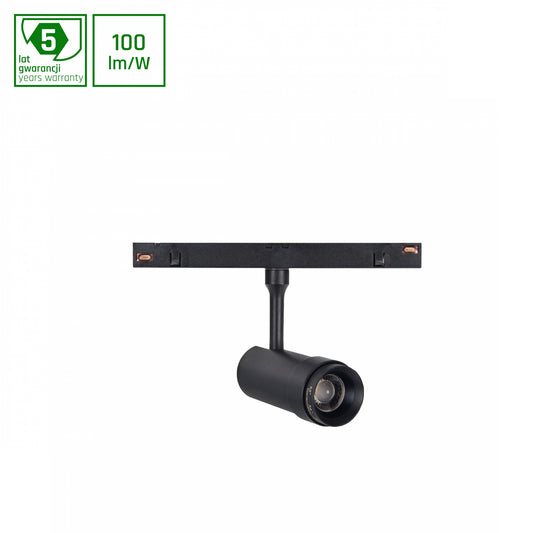 SPOT ZOOM S LED Stromschienenstrahler 48V 5W Warmweiß Schwarz