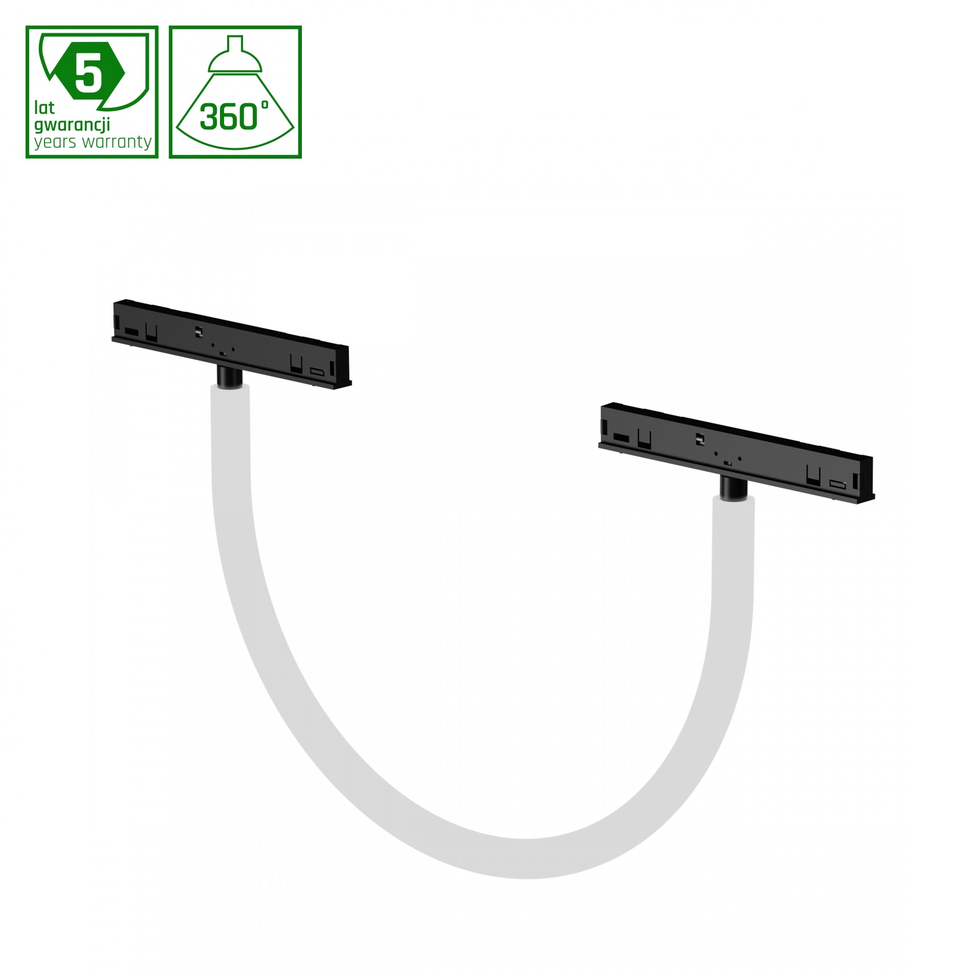 NEON S LED Stromschienenstrahler 48V 8W Warmweiß Weiß