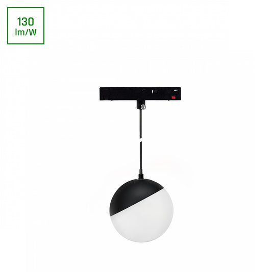 BASIC GLOBE P LED Stromschienenstrahler 48V 10W Warmweiß 3000K Schwarz