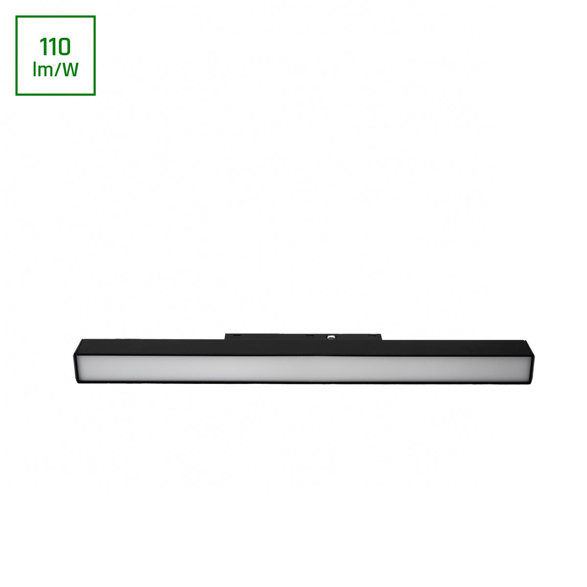 BASIC LINE S LED Stromschienenstrahler 48V 15W Warmweiß 3000K Schwarz