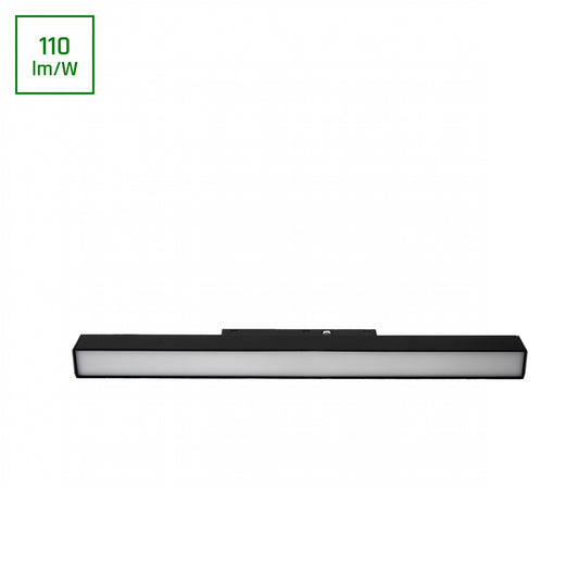 BASIC LINE S LED Stromschienenstrahler 48V 15W Warmweiß 3000K Schwarz