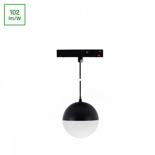 BASIC GLOBE P LED Stromschienenstrahler 48V 10W Warmweiß 2700K Schwarz