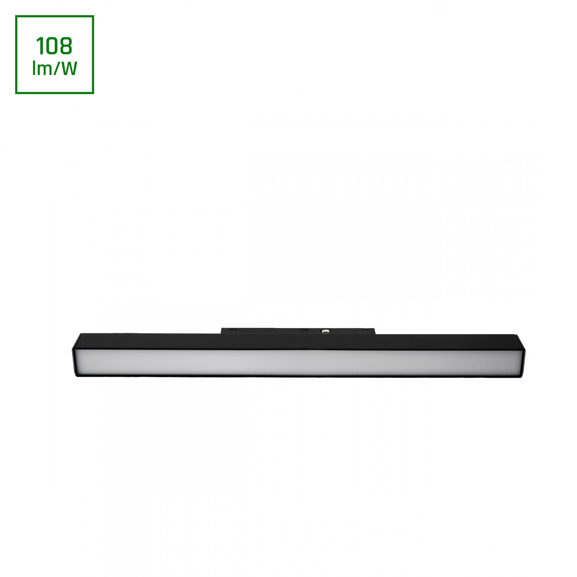 BASIC LINE S LED Stromschienenstrahler 48V 15W Warmweiß 2700K Schwarz