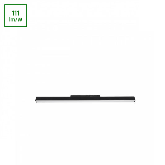 BASIC LINE M LED Stromschienenstrahler 48V 20W Warmweiß 2700K Schwarz