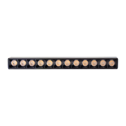BASIC GRID S LED Stromschienenstrahler 48V 12W 24° Neutralweiß Schwarz blendfrei