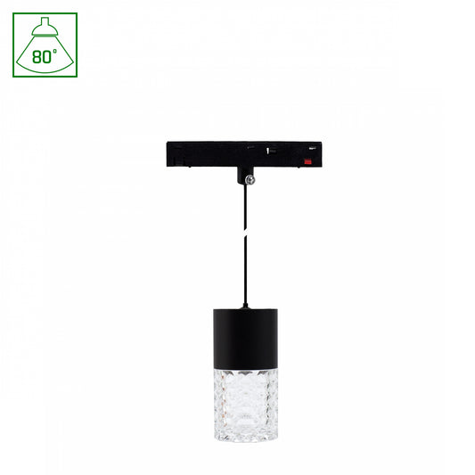BASIC HANGIT CRYDEGAL LED Stromschienenstrahler 48V 7W 80° Warmweiß Schwarz