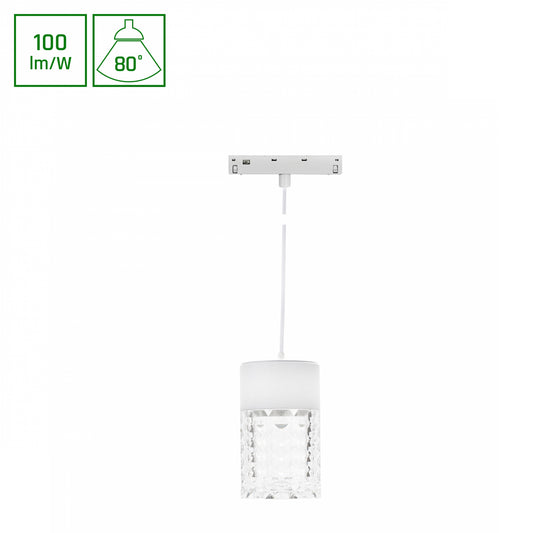 BASIC HANGIT CRYDEGAL LED Stromschienenstrahler 48V 7W 80° Neutralweiß Weiß