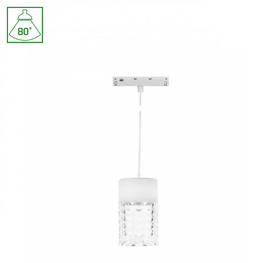 BASIC HANGIT CRYDEGAL LED Stromschienenstrahler 48V 7W 80° Warmweiß Weiß