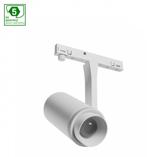 NANO SPOT ZOOM LED Stromschienenstrahler 48V 7W 45° Warmweiß Weiß