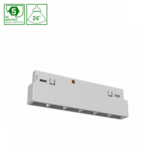 NANO GRID XS LED Stromschienenstrahler 48V 6W 24° Warmweiß Weiß blendfrei