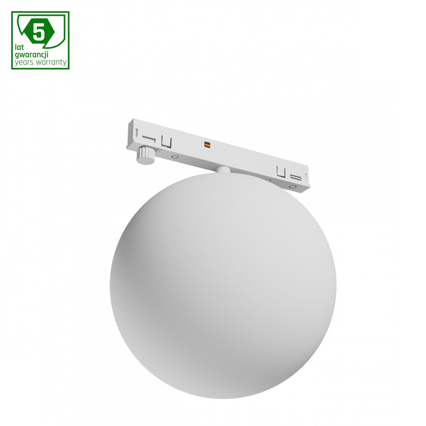 NANO GLOBE LED Stromschienenstrahler 48V 7W Warmweiß Weiß