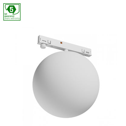 NANO GLOBE LED Stromschienenstrahler 48V 7W Warmweiß Weiß