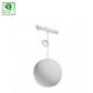 NANO GLOBE P LED Stromschienenstrahler 48V 7W Warmweiß Weiß