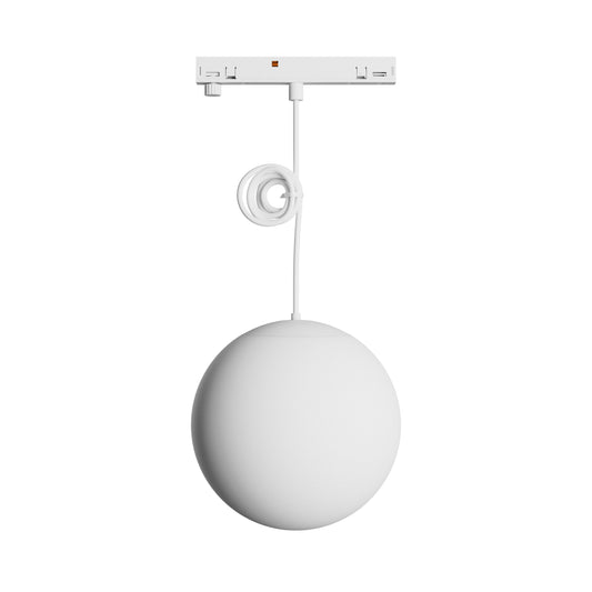 NANO GLOBE P LED Stromschienenstrahler 48V 7W Warmweiß Weiß