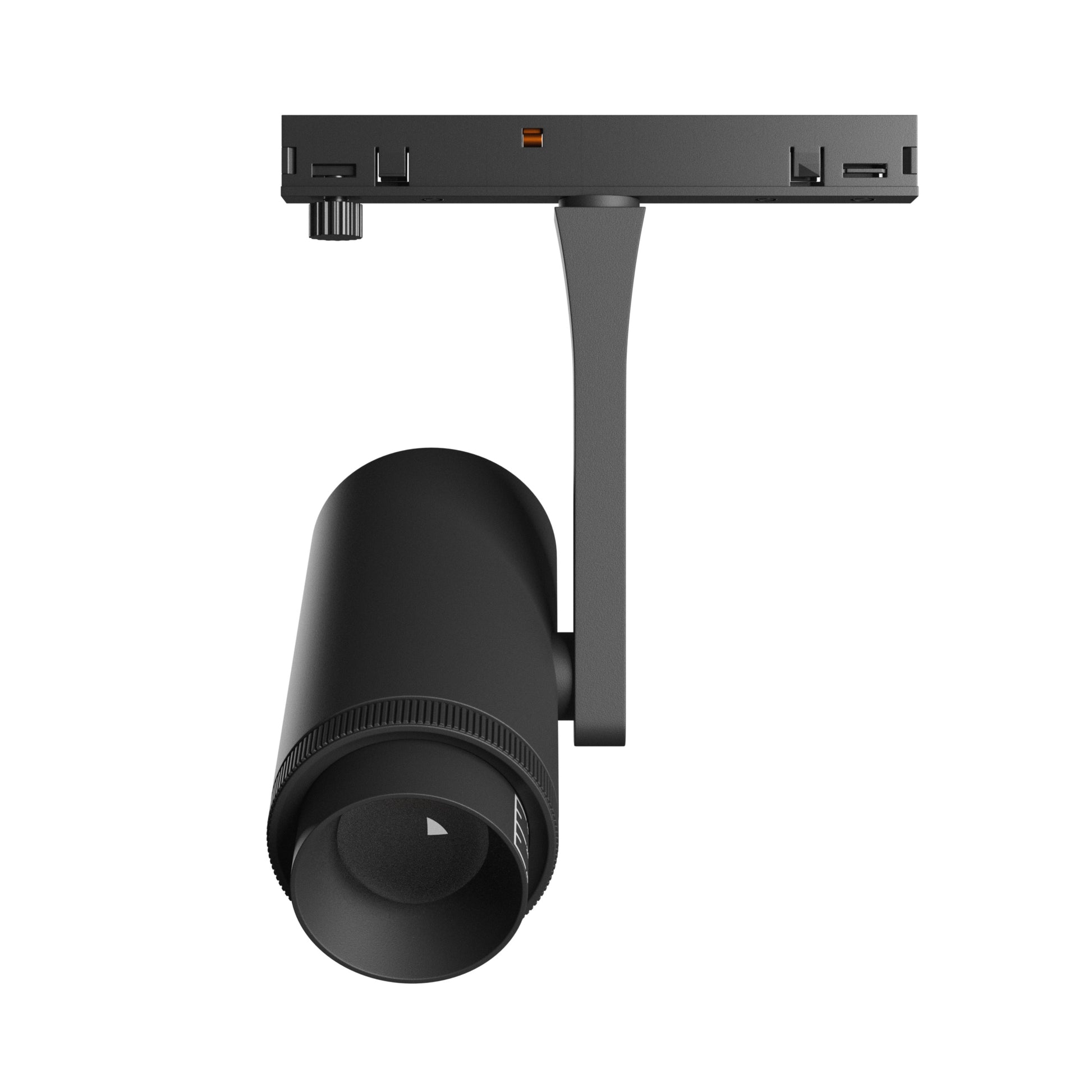 NANO SPOT ZOOM LED Stromschienenstrahler 48V 7W 45° Warmweiß Schwarz