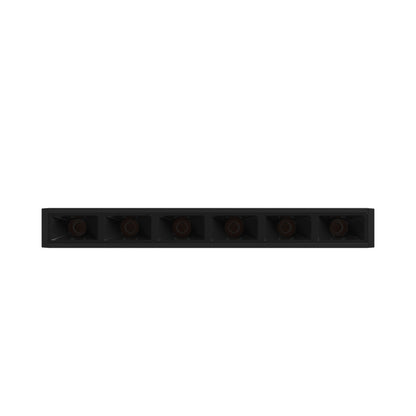 NANO GRID XS LED Stromschienenstrahler 48V 6W 24° Warmweiß Schwarz blendfrei