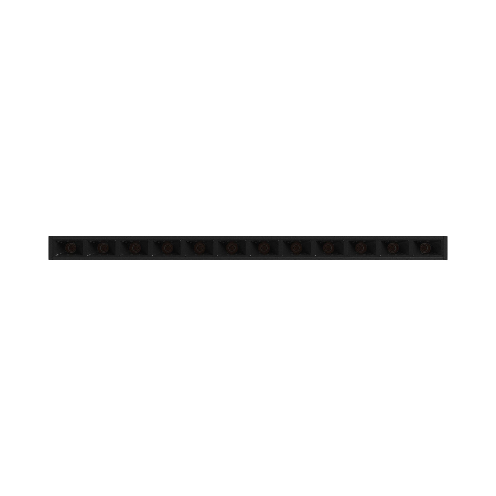 NANO GRID S LED Stromschienenstrahler 48V 12W 24° Warmweiß Schwarz blendfrei