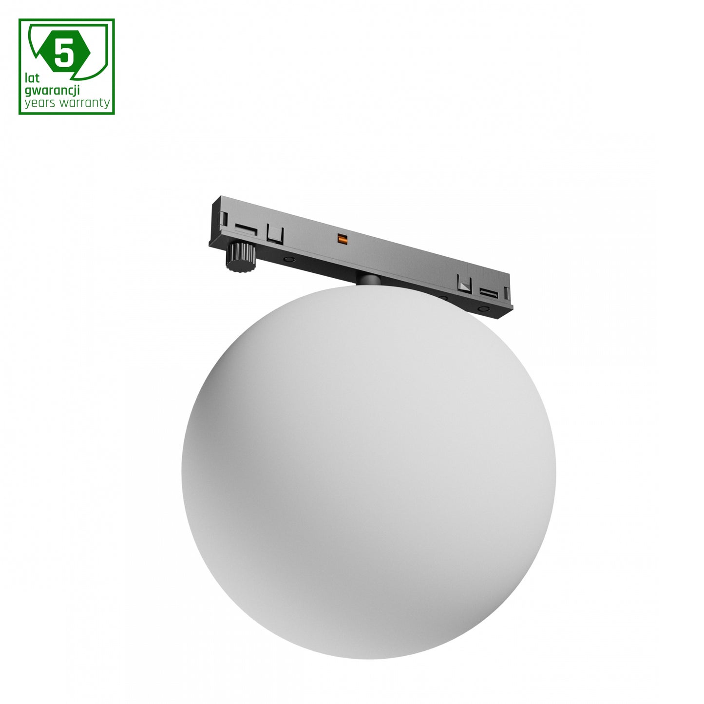 NANO GLOBE LED Stromschienenstrahler 48V 7W Warmweiß Schwarz