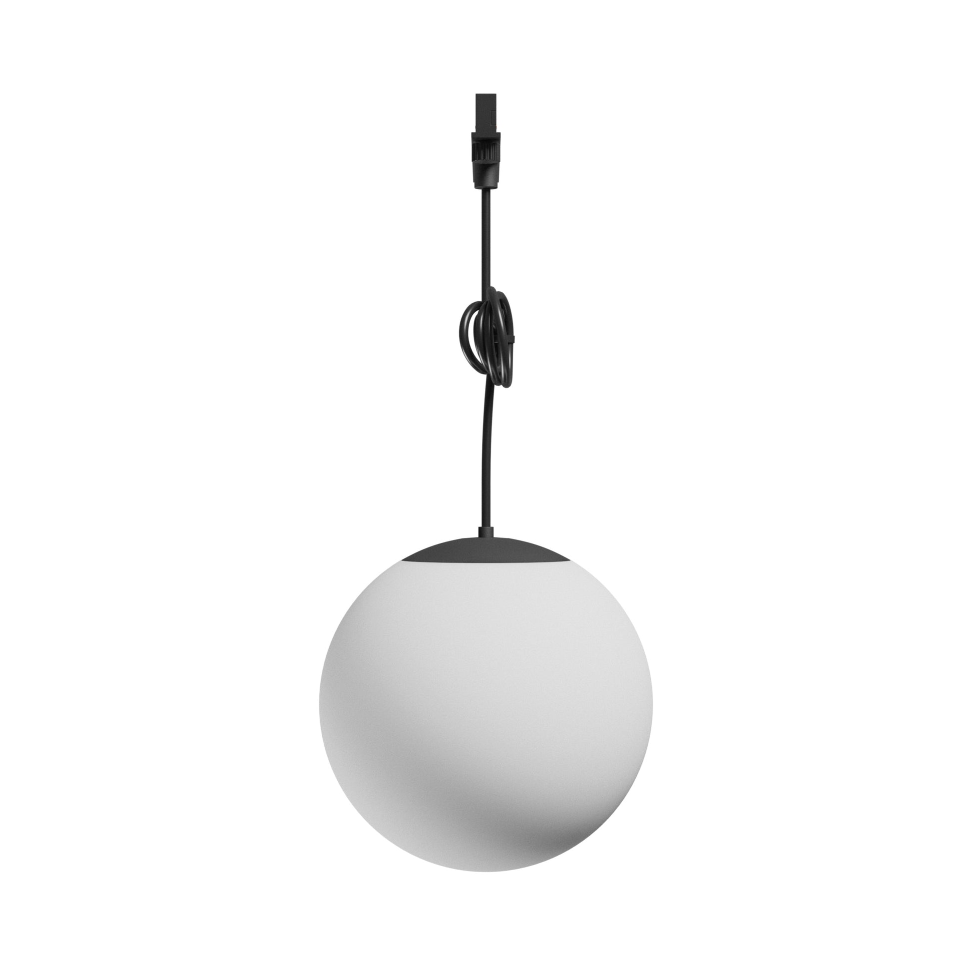NANO GLOBE P LED Stromschienenstrahler 48V 7W Warmweiß Schwarz
