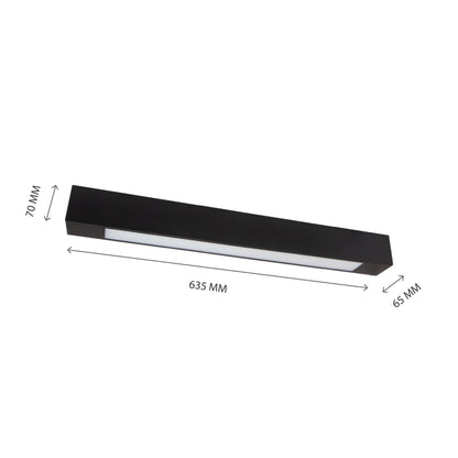ALLDAY LED Deckenleuchte 60cm Hängeleuchte G13 Schwarz