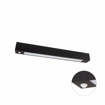 ALLDAY LED Deckenleuchte 60cm Hängeleuchte G13 mit Bewegungsmelder Schwarz