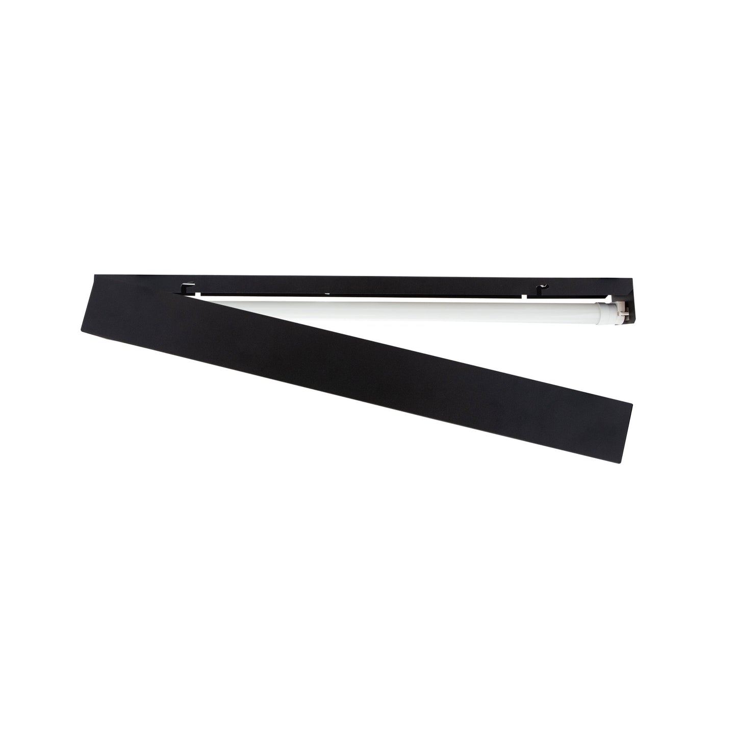 ALLDAY LED Deckenleuchte 60cm Hängeleuchte G13 mit Bewegungsmelder Schwarz