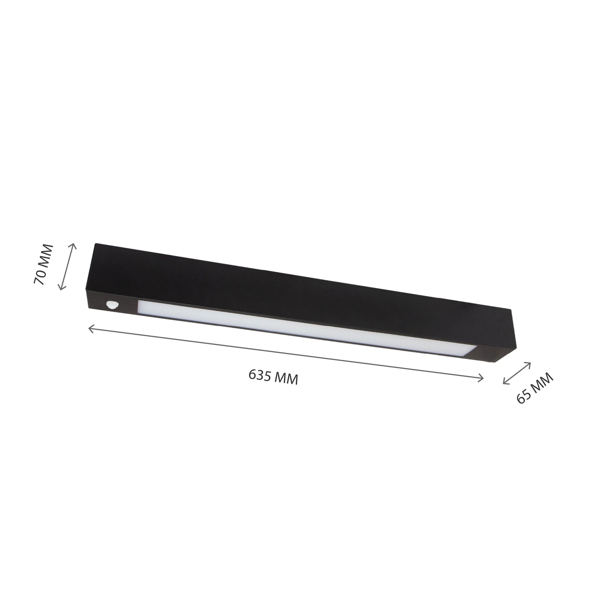 ALLDAY LED Deckenleuchte 60cm Hängeleuchte G13 mit Bewegungsmelder Schwarz