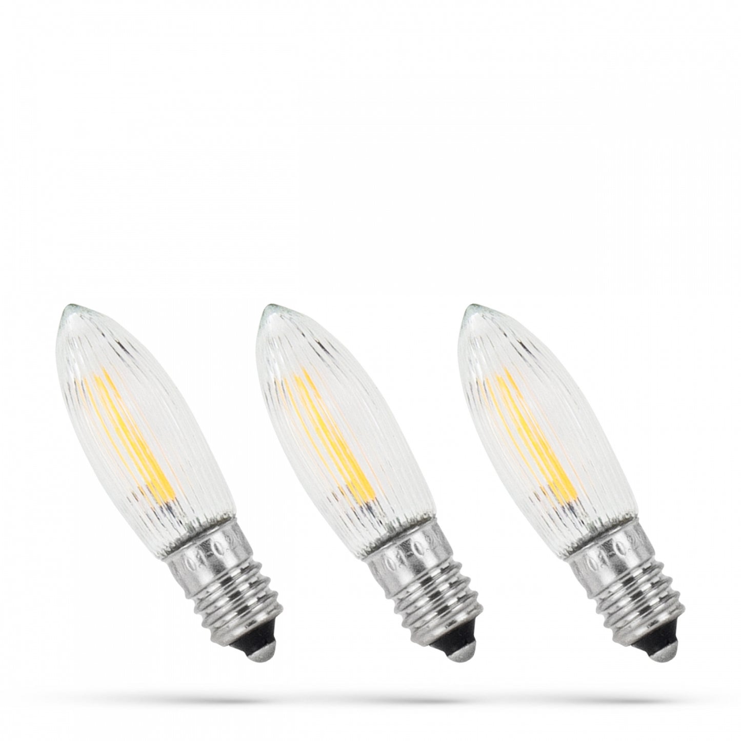LED Leuchtmittel E10 Kerze 0,2W 2200K 3er-Set