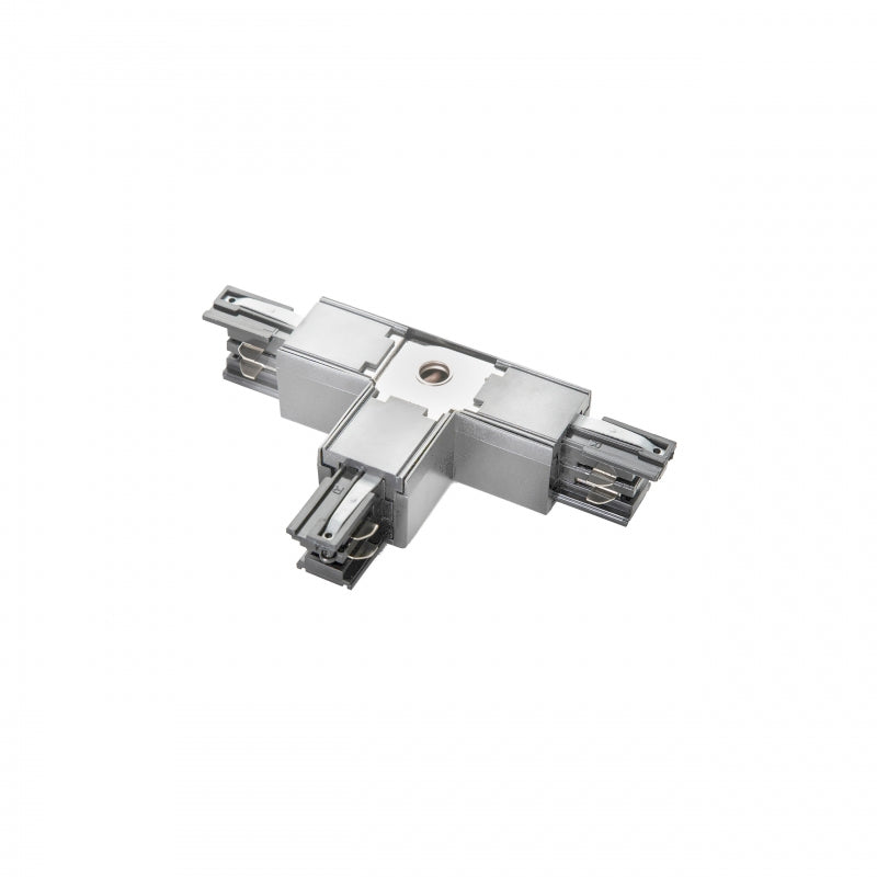 LED Verbinder für 3-Phasen Stromschiene T-T2 einstellbar links Weiß IP20
