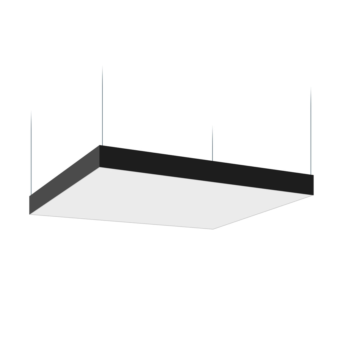 PANORAMA LED Pendelleuchte 120cm 260W Warmweiß Schwarz