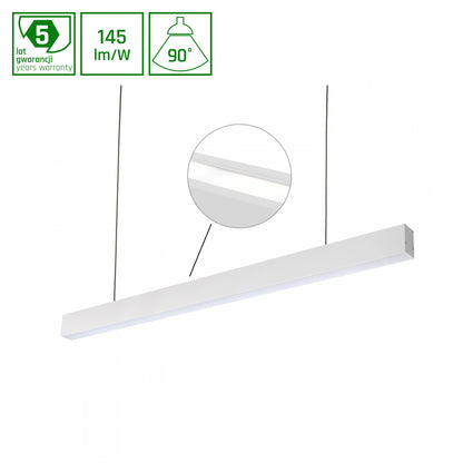 ALLDAY INSPIRE TWO SIDES LED Pendelleuchte 170cm 63W 90° Warmweiß Weiß