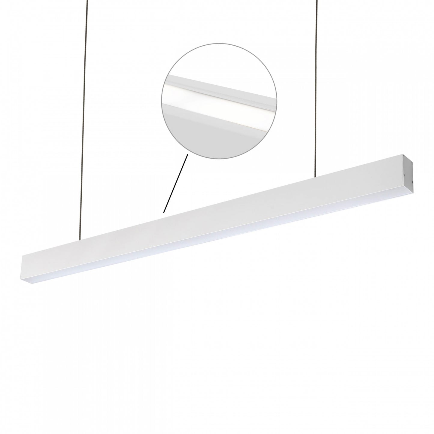 ALLDAY INSPIRE TWO SIDES LED Pendelleuchte 112cm 39W 90° Warmweiß Weiß