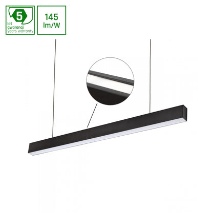 ALLDAY INSPIRE TWO SIDES LED Pendelleuchte 170cm 76W Warmweiß Schwarz
