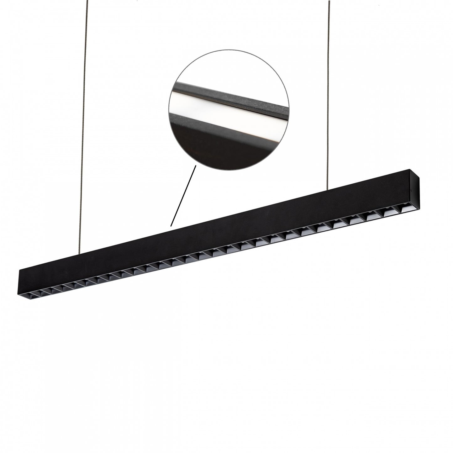 ALLDAY INSPIRE TWO SIDES DARK LED Pendelleuchte 170cm 76W 50° Neutralweiß Schwarz