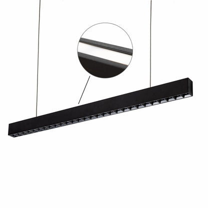 ALLDAY INSPIRE TWO SIDES DARK LED Pendelleuchte 170cm 76W 50° Neutralweiß Schwarz