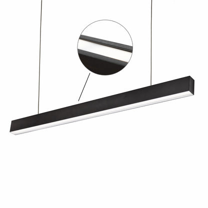 ALLDAY INSPIRE TWO SIDES LED Pendelleuchte 112cm 47W 90° Neutralweiß DALI Dimmbar Schwarz