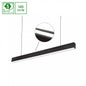 ALLDAY INSPIRE TWO SIDES LED Pendelleuchte 112cm 40W Warmweiß DALI Dimmbar Schwarz