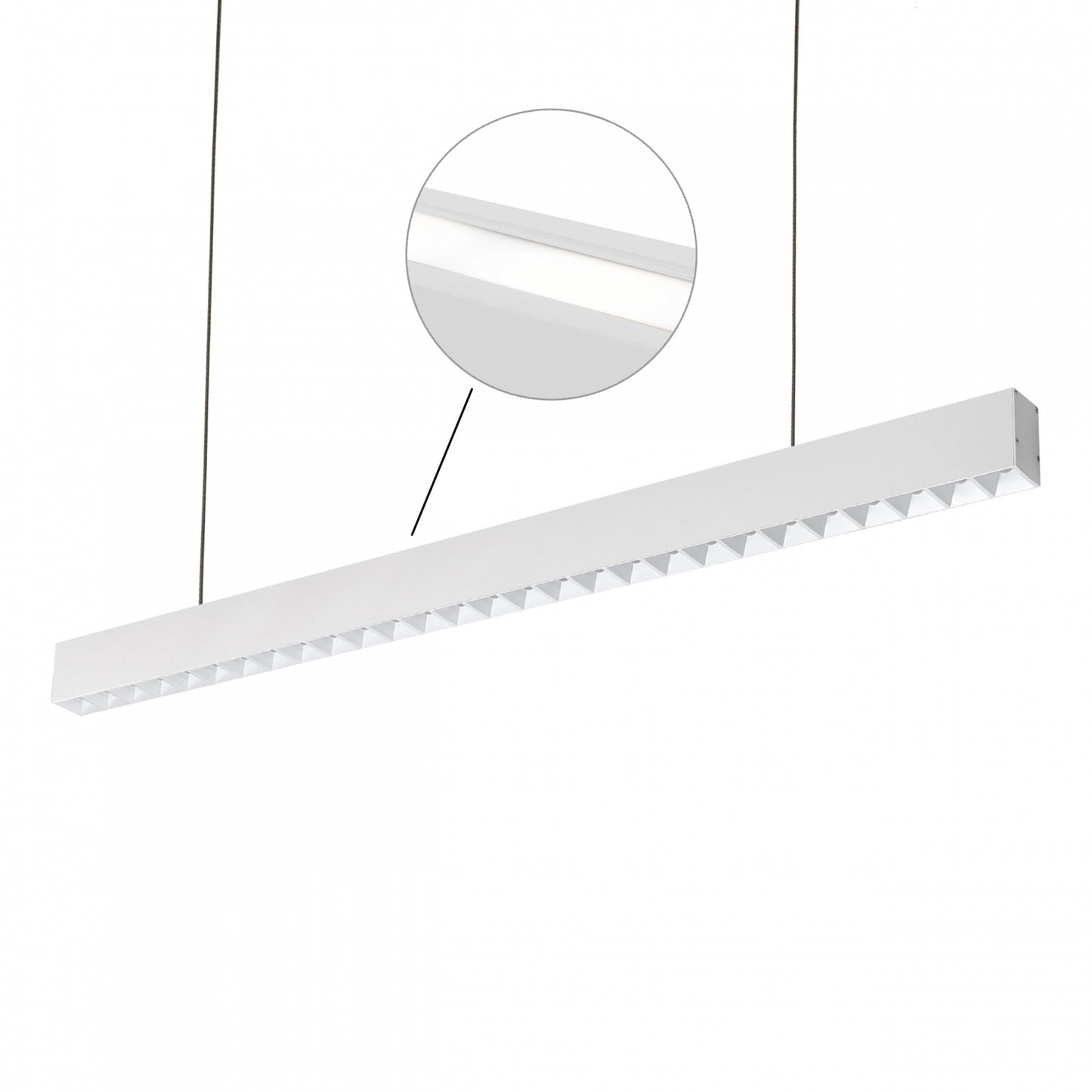 ALLDAY INSPIRE TWO SIDES DARK LED Pendelleuchte 112cm 39W 50° Neutralweiß Weiß