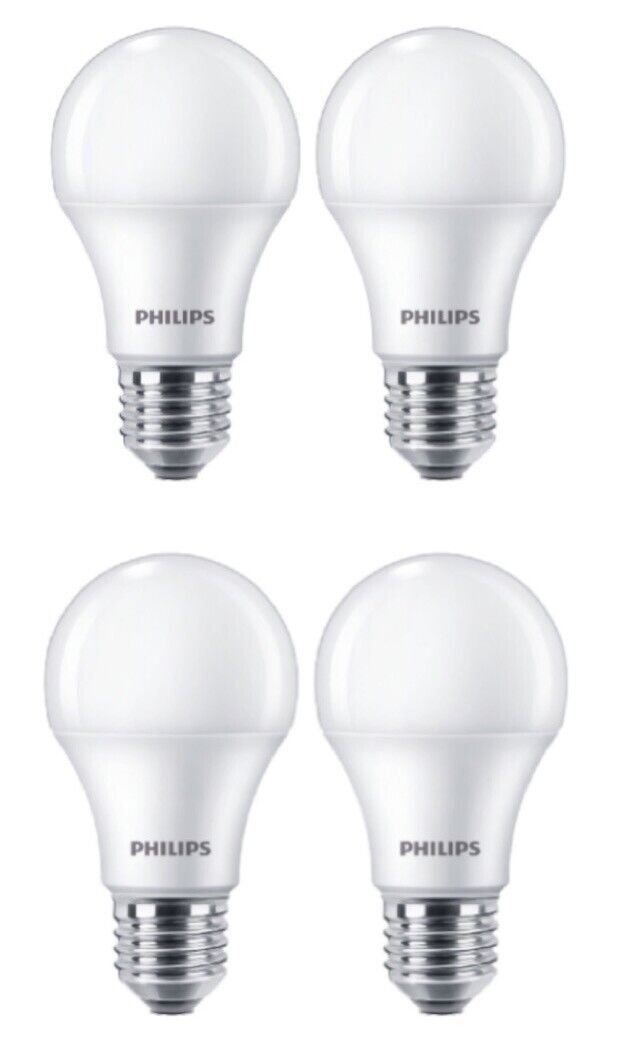 4er Pack Philips LED E27 A60 Birne 10W = 75W 1055lm 230V Kaltweiß 4000K